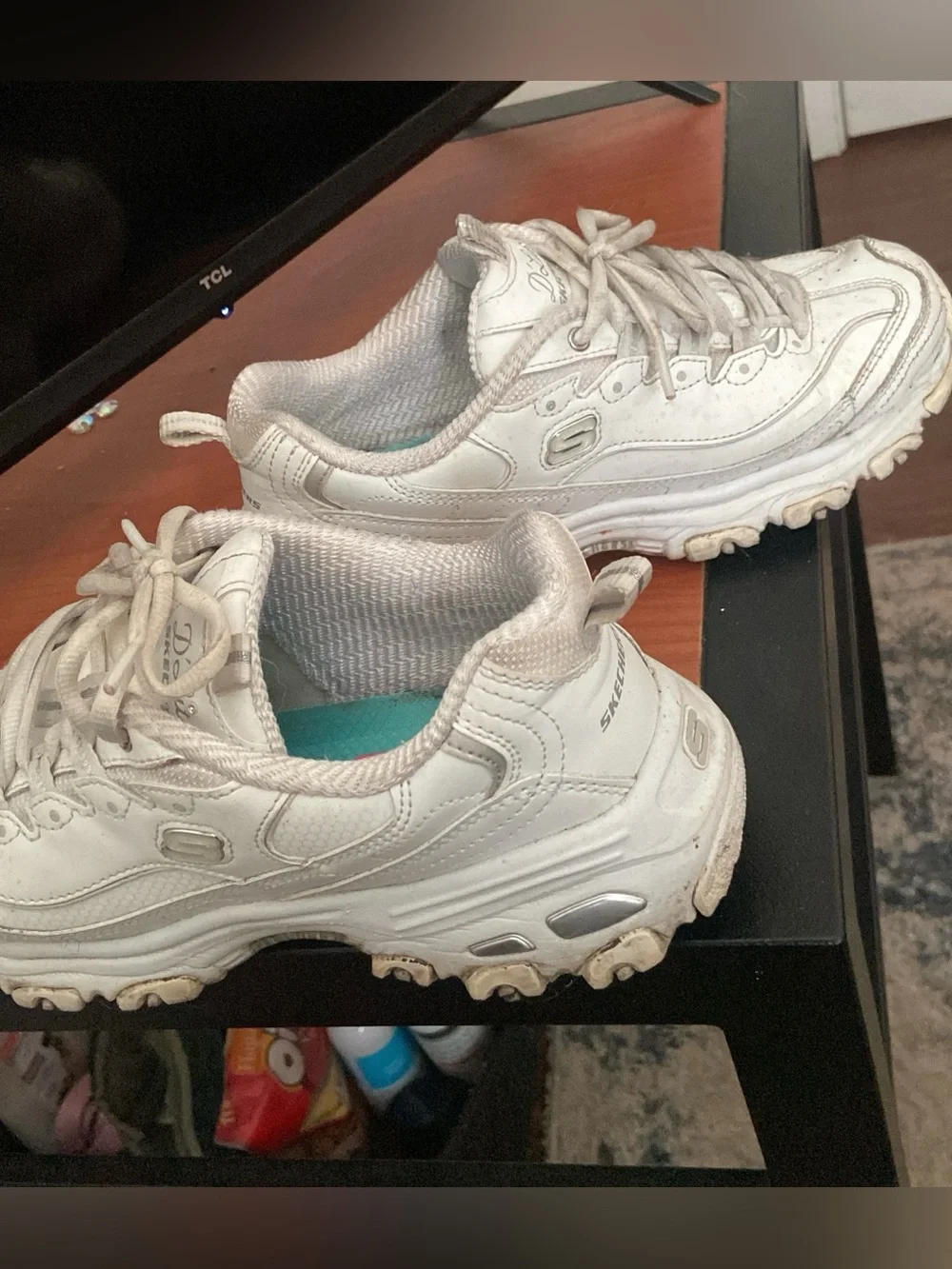 Womens Sketchers D'Lites Fresh Start | Hooters Girl Non-Slip, Platform Work Shoe